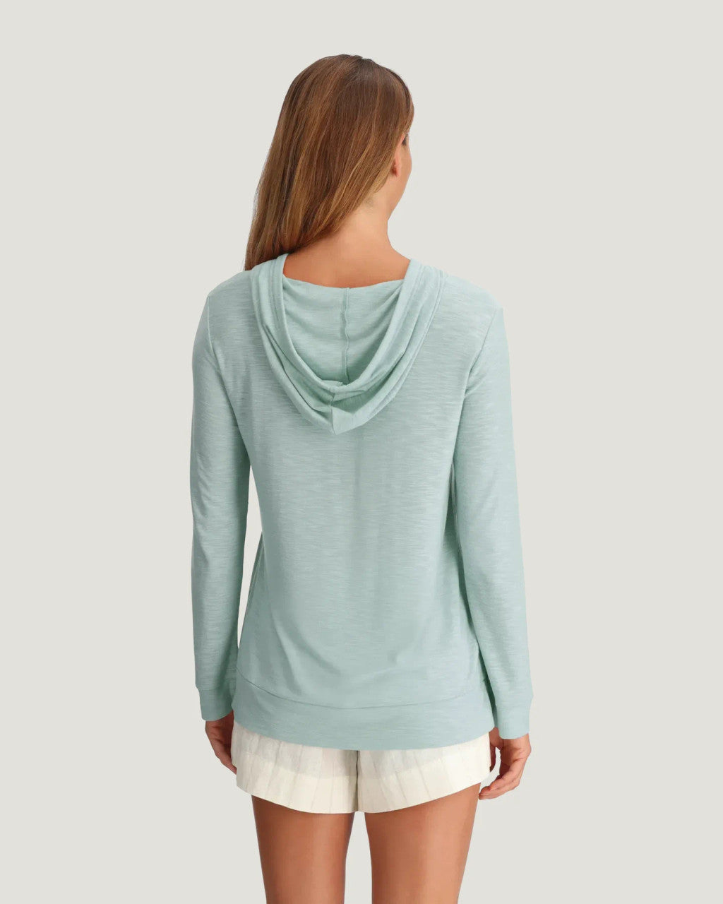 Free Fly Women's Bamboo Slub Hoodie - - Tropic Sea