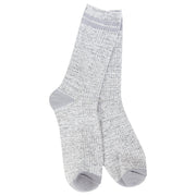 World's Softest Women's Weekend Light Weight Rugby Crew - Heather Grey