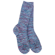 World's Softest Socks Women's Weekend Missioni Crew - Neptune