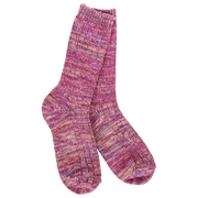 World's Softest Socks Women's Weekend Missioni Crew - Moonstone
