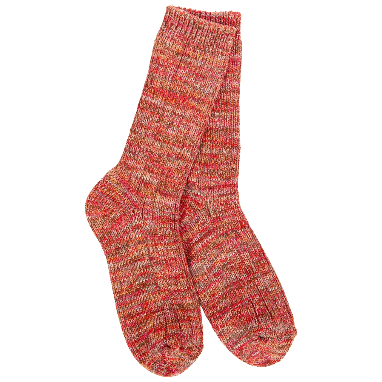 World's Softest Socks Women's Weekend Missioni Crew - Brick
