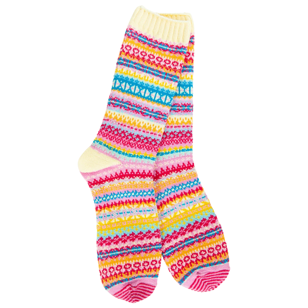 World's Softest Socks Women's Weekend Nordic Crew - Whimsy