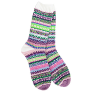 World's Softest Socks Women's Weekend Nordic Crew - Botanical