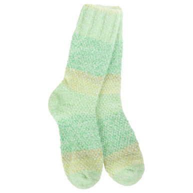 World’s Softest Ombre Light Crew Socks – Lemon Lime