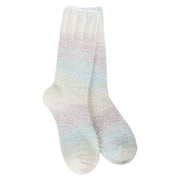 World's Softest Women's Weekend Ombre Feather Crew - Blue Raspberry