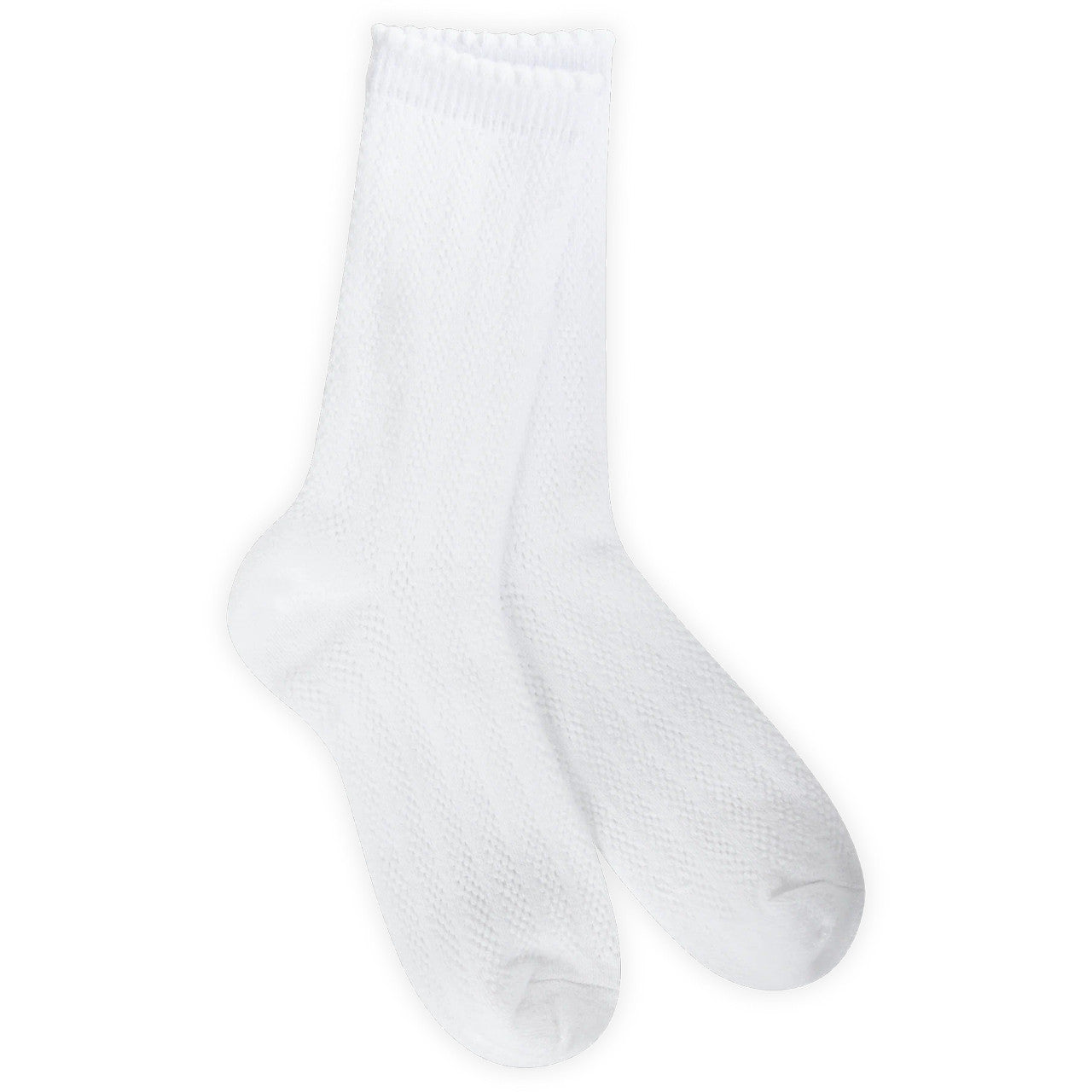 World's Softest Women's Weekend Pointelle Crew - White