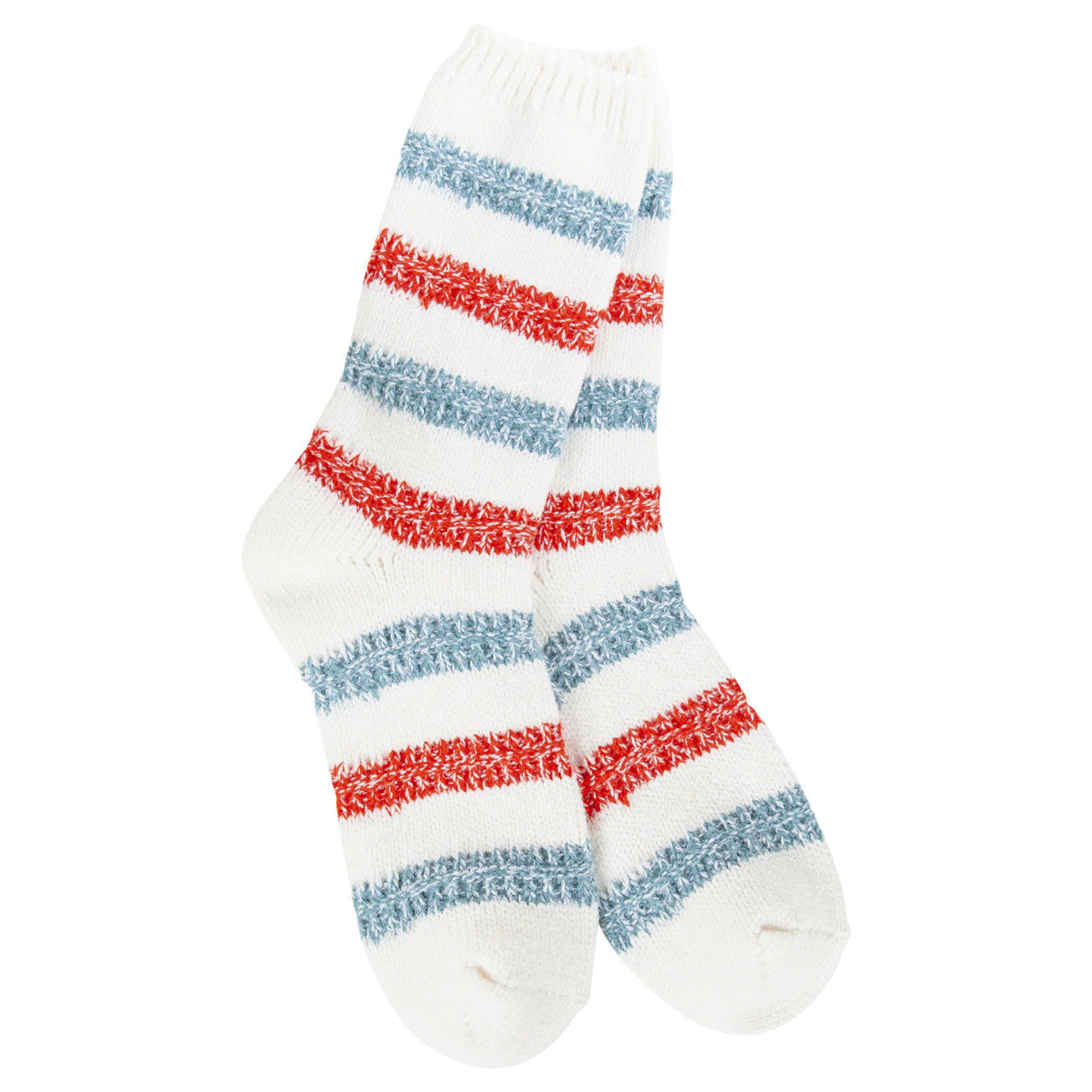 World's Softest Women's Weekend Ragg Links Crew - Vintage Stripe