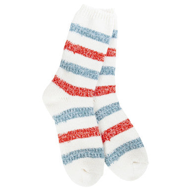 World's Softest Women's Weekend Ragg Links Crew - Vintage Stripe