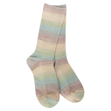 World's Softest Women's Weekend Rib Light Crew - Blue Raspberry