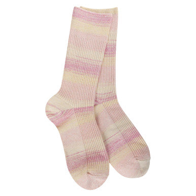 World’s Softest Ombre Light Crew Socks – Pink Lemonade