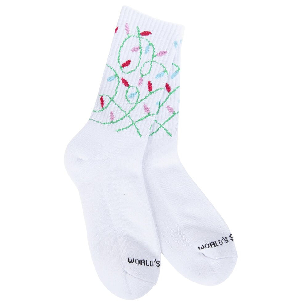 World's Softest Holiday Sport Mini Crew - Christmas Lights