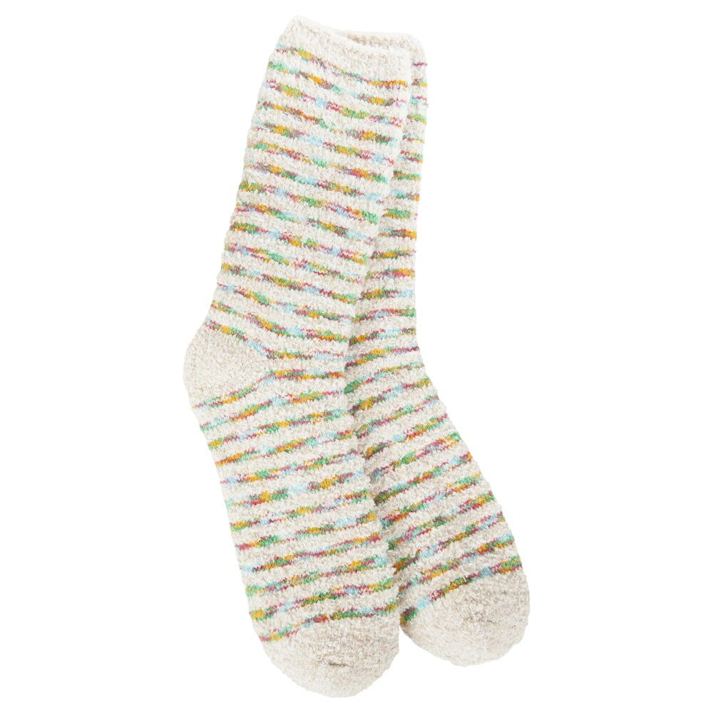 World's Softest Winter Crew Socks - Holiday Stripe