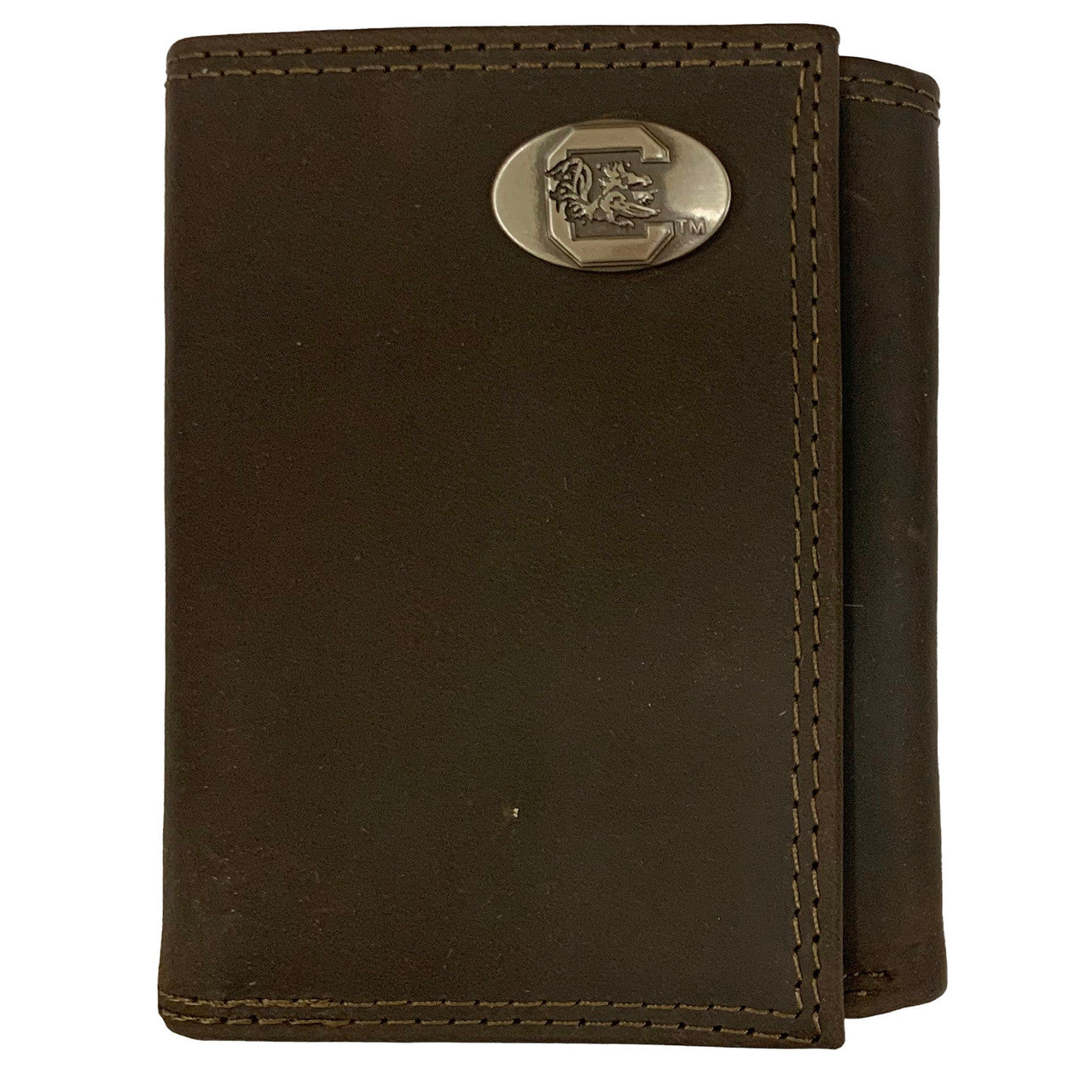 Zep-Pro Crazy Horse Leather Trifold - University of South Carolina