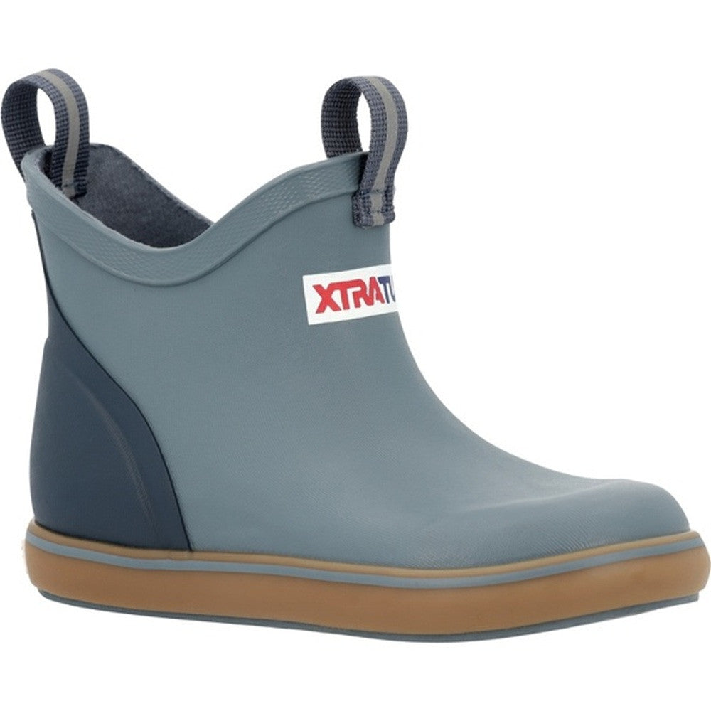 XTRATUF Toddler Boys' 4″ Blue Ankle Deck Boot – Blue