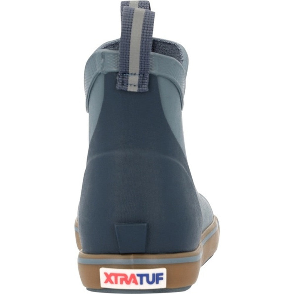 XTRATUF Toddler Boys' 4″ Blue Ankle Deck Boot – Blue