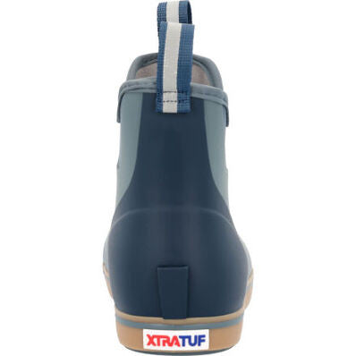 XTRATUF Men's 6 in Ankle Deck Boot - Stormy Blue