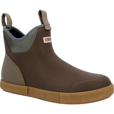 XTRATUF Men's Vintage 6" Ankle Deck Boot - Brown