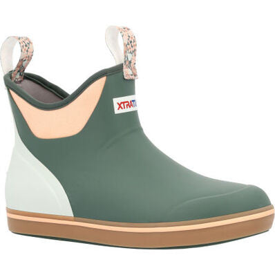XTRATUF Women's 6 inch Ankle Deck Boot - Garden Green