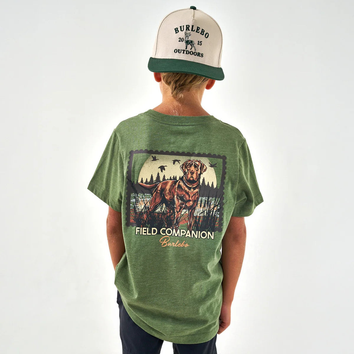 Burlebo Youth Boys Duck Dog Stamp Tee