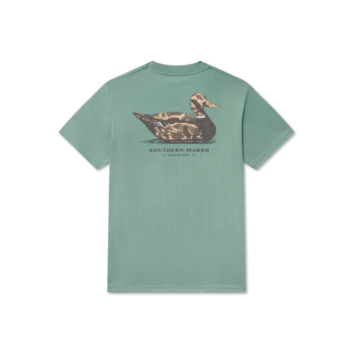 Southern Marsh Youth Vintage Duck Decoy Tee - Camo Burnt Sage
