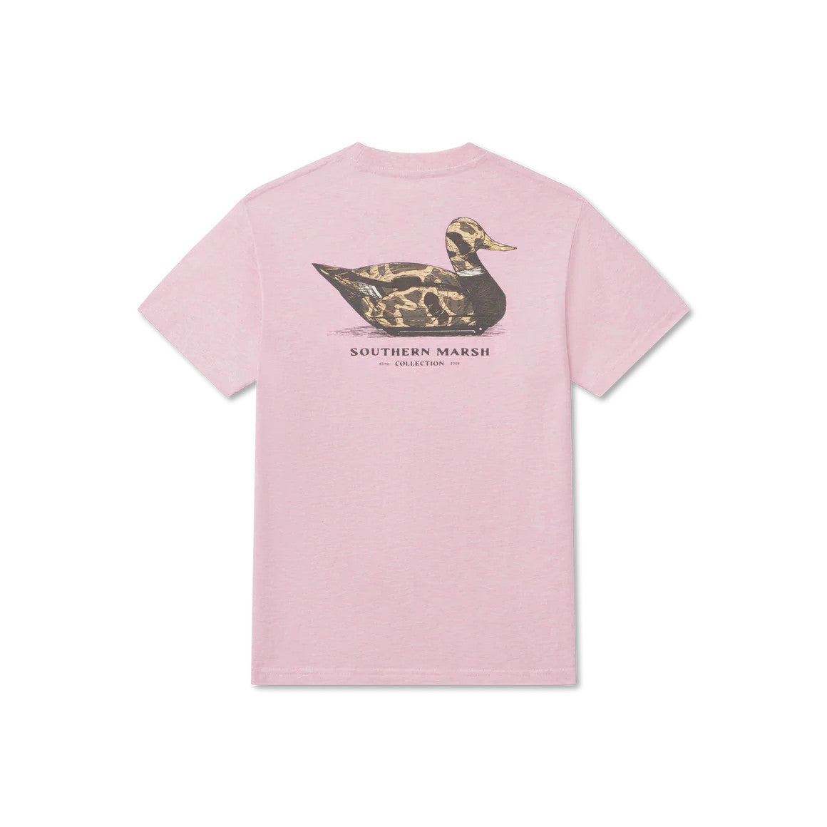 Southern Marsh Youth Vintage Duck Decoy Tee - Camo Washed Camelia