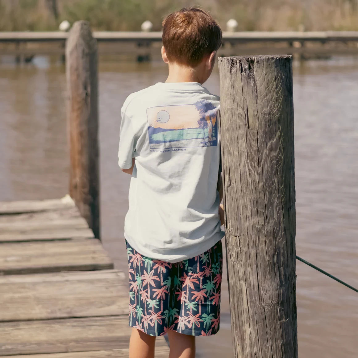 Southern Marsh Youth Endless Summer Tee - Mist Blue