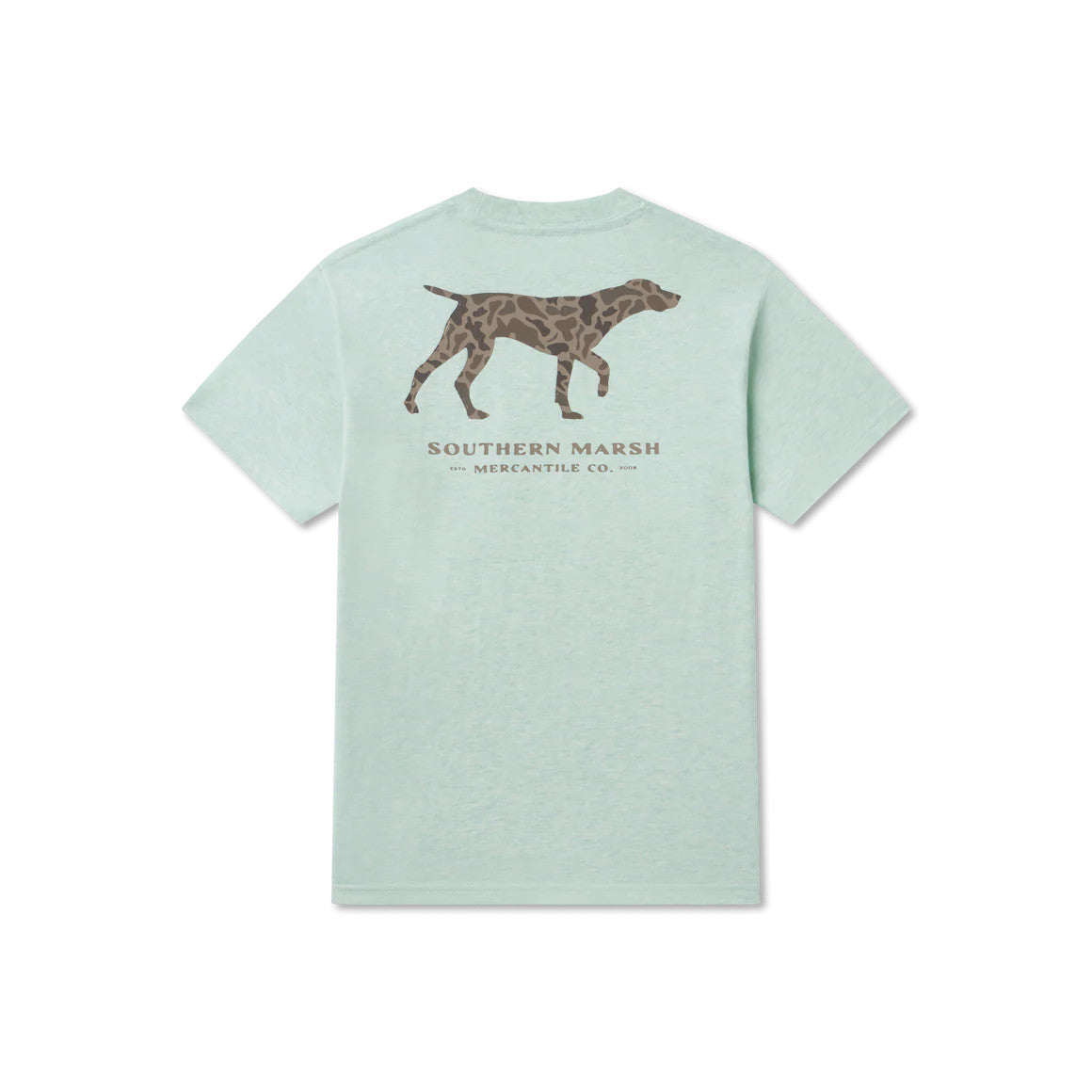 Southern Marsh Youth Boys Originals - Camo - Pointer Tee - Washed Honeydew