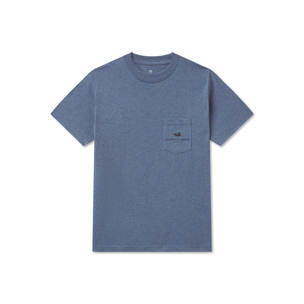 Southern Marsh Youth Patient Pup Tee - Washed Oxford Blue