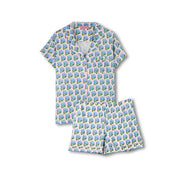 Simply Southern Youth Girls Stripe Pajama Set - Hydrangea