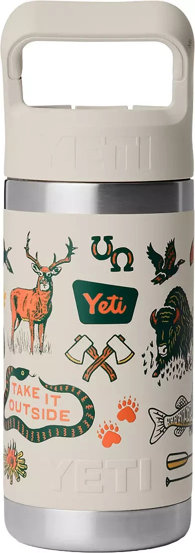 Yeti Rambler Jr. 12oz Water Bottle - Cape Taupe Summer Camp