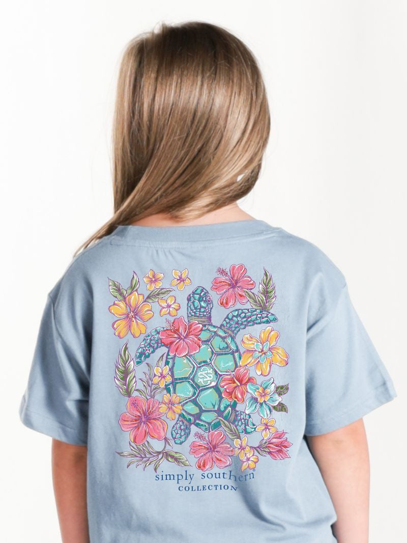 Simply Southern Youth Mineral Wash Turtle Tee