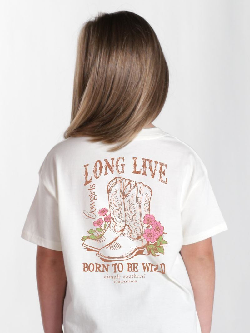 Simply Southern Youth Wild Tee - Oyster