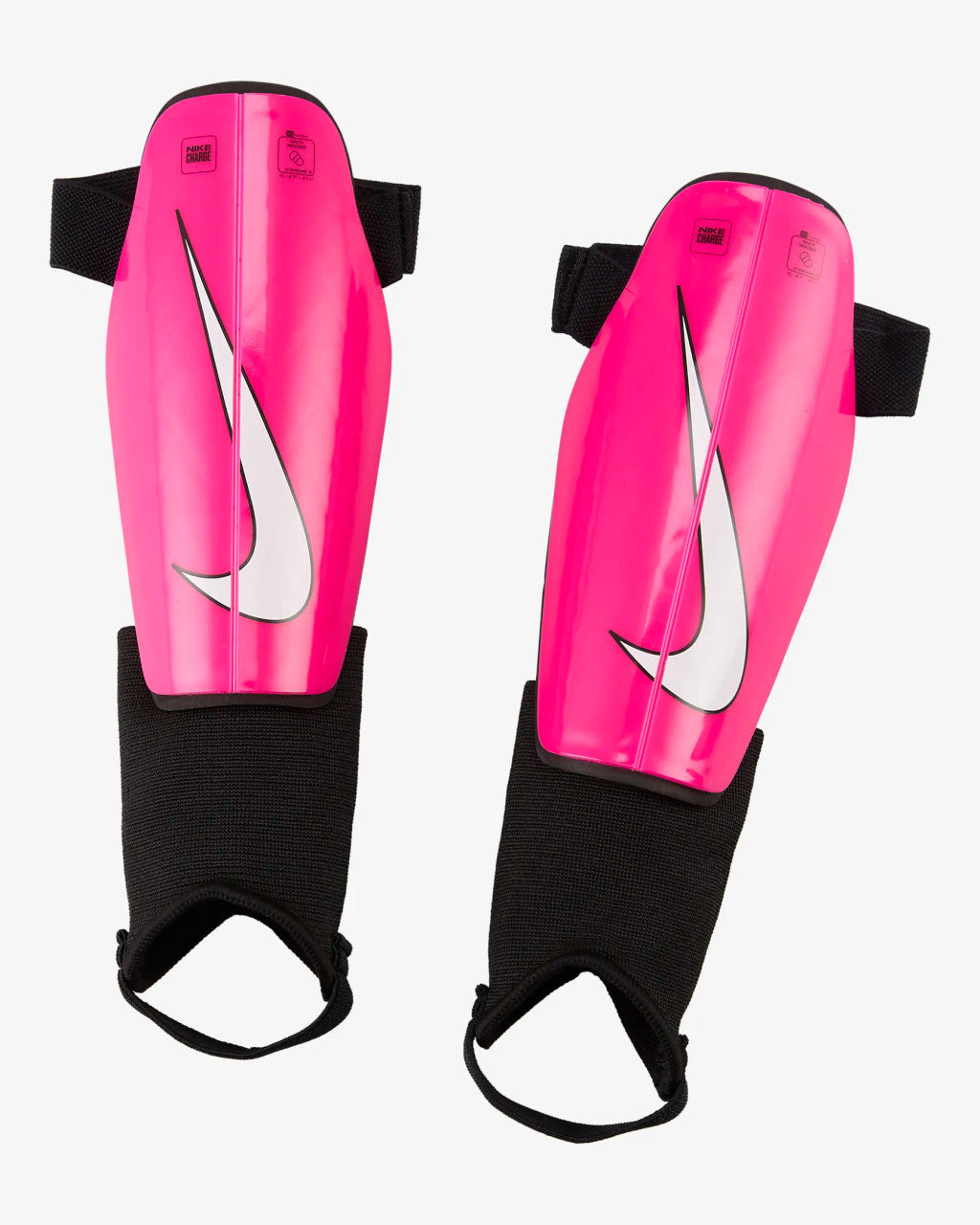 Nike Charge Kids' Soccer Shin Guards - Fierce Pink/Black/White