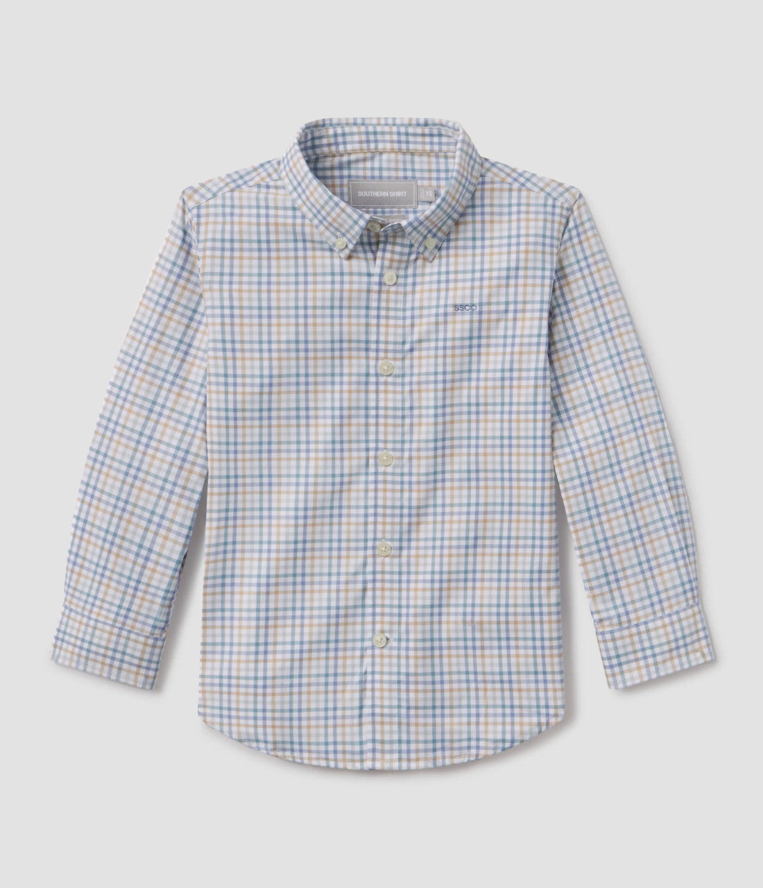 Southern Shirt Youth Boys Samford Check Long Sleeve - Oxford