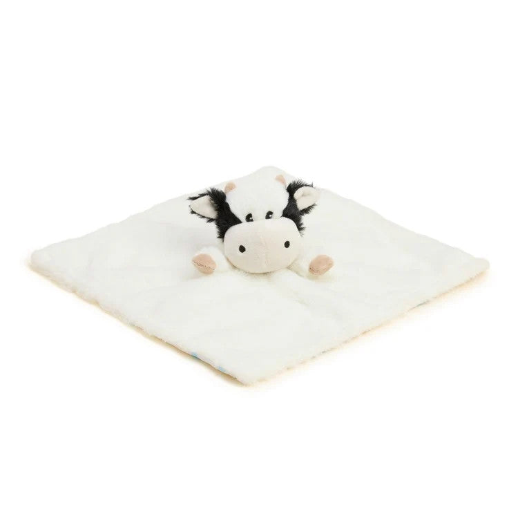 Warmies Black and White Cow Lovies Blanket