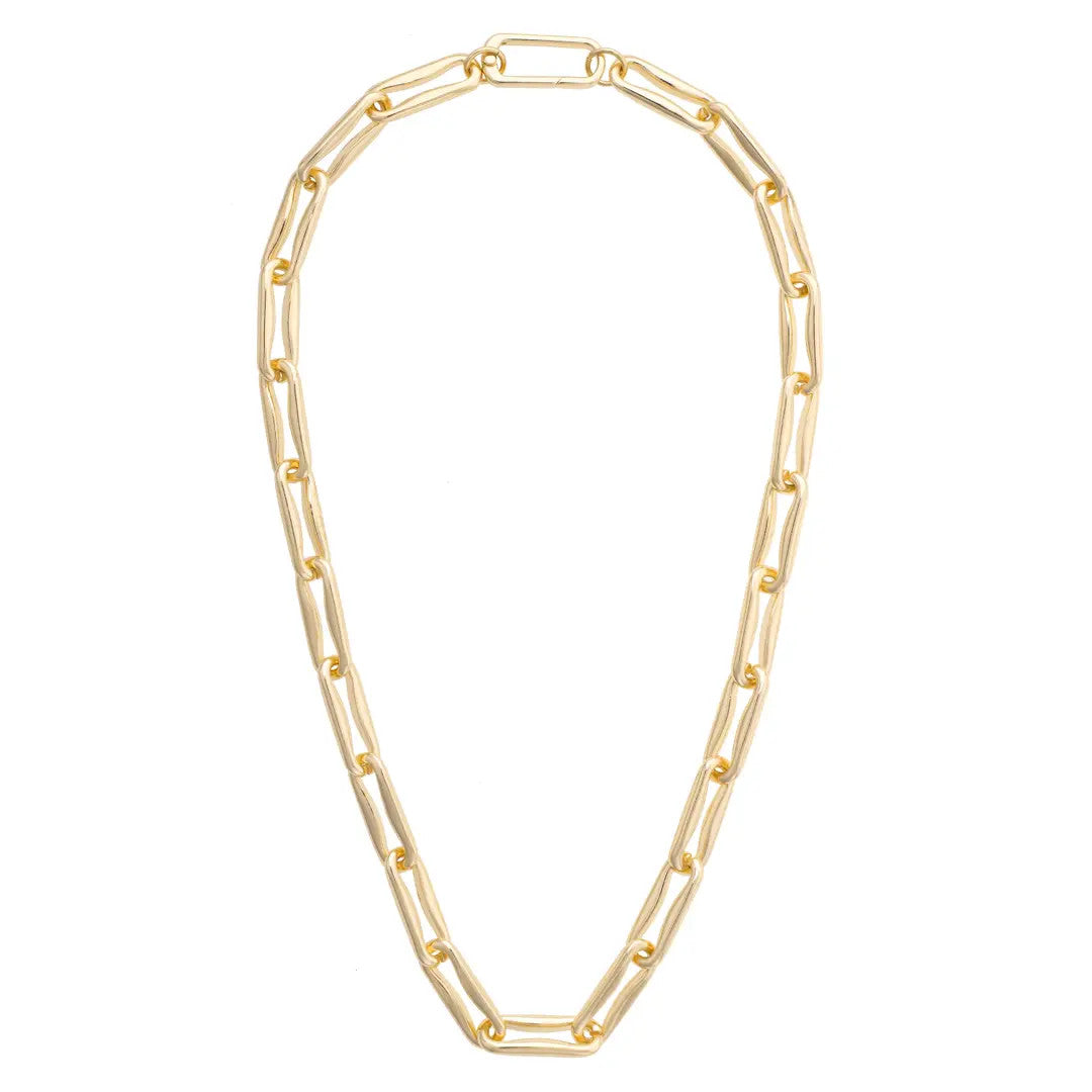 Canvas Connor Chunky Link Necklace - Shiny Gold