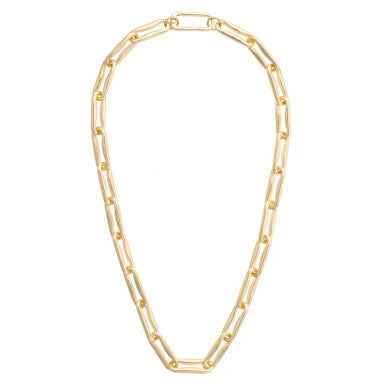 Canvas Connor Chunky Link Necklace - Shiny Gold