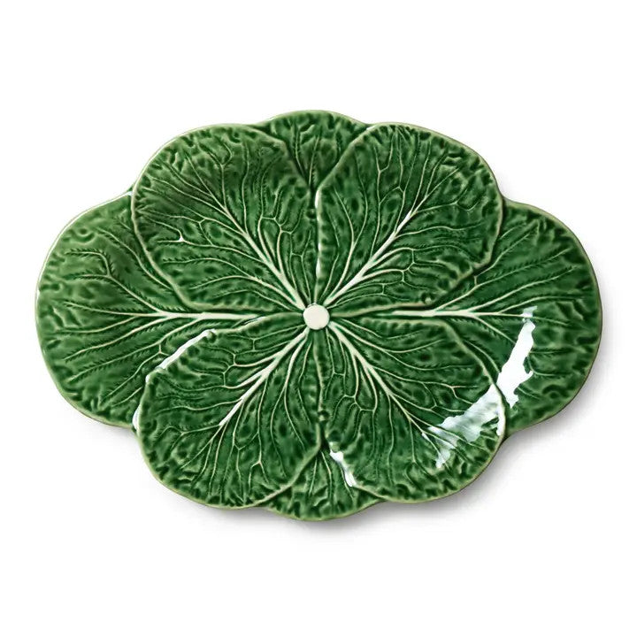 Certified International Le Jardin Cabbage 3-D Oval Platter