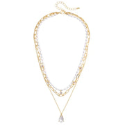 Canvas Wednesday 3-Row Layered Necklace - Ivory