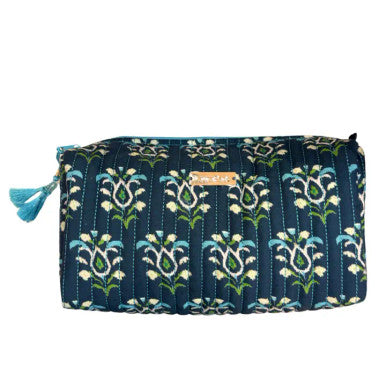 Laura Park Rosemary Indigo Signature Large Cosmetic Bag