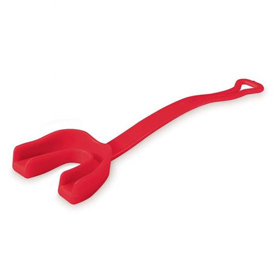 Mueller Strapguard Mouthguard with Strap - Red