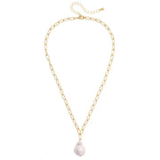 Canvas Helena Baroque Pearl Pendant Necklace - Ivory