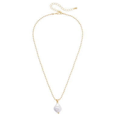 Canvas Rachel Pearl Drop Necklace - Ivory