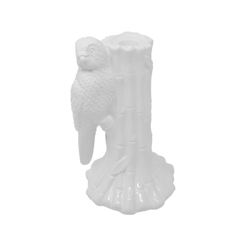 Lilly Pulitzer Tapered Candle Holder - Resort White Parrot