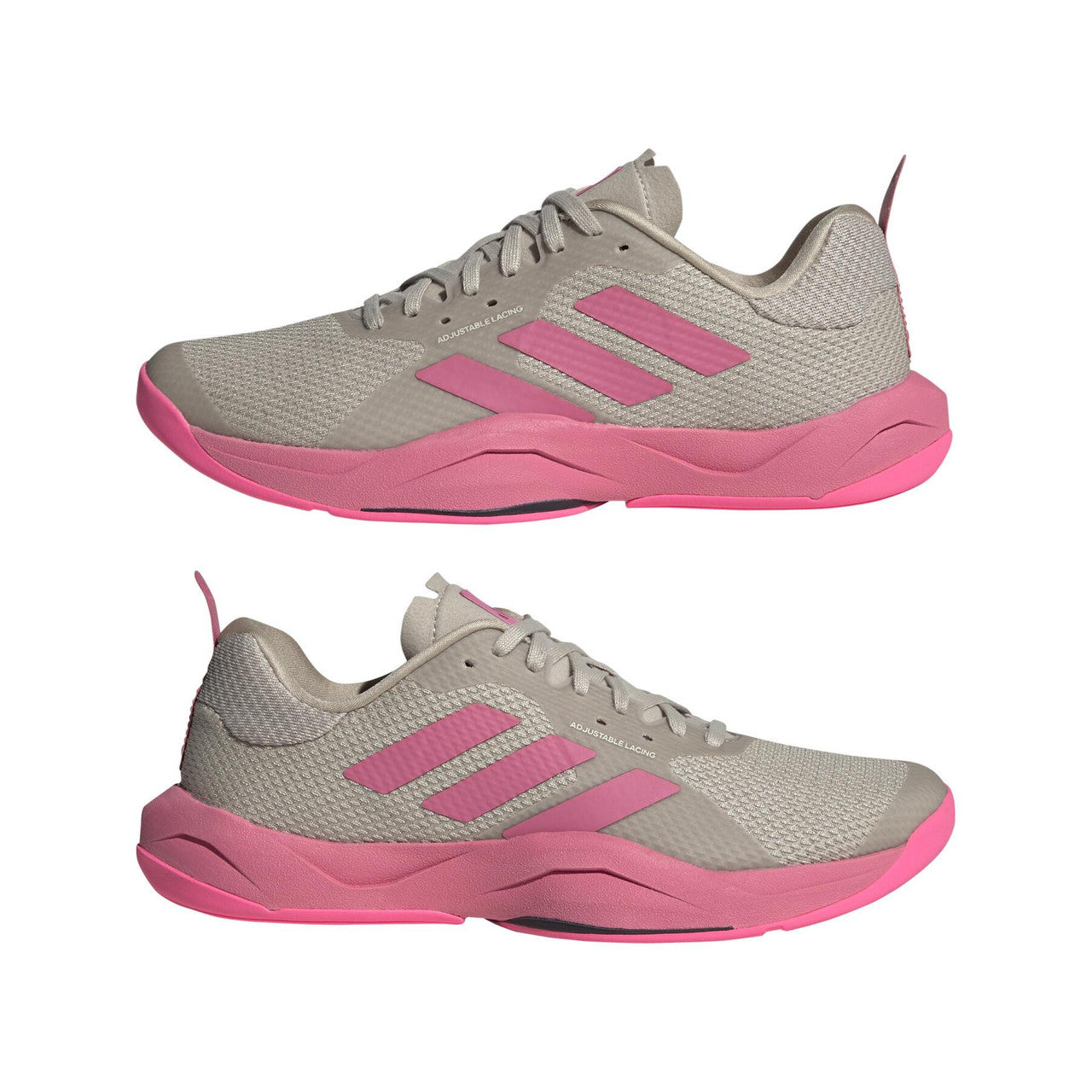 Adidas Women's Rapidmove Trainer - Wonder Beige / Wonder Beige / Pink Fusion