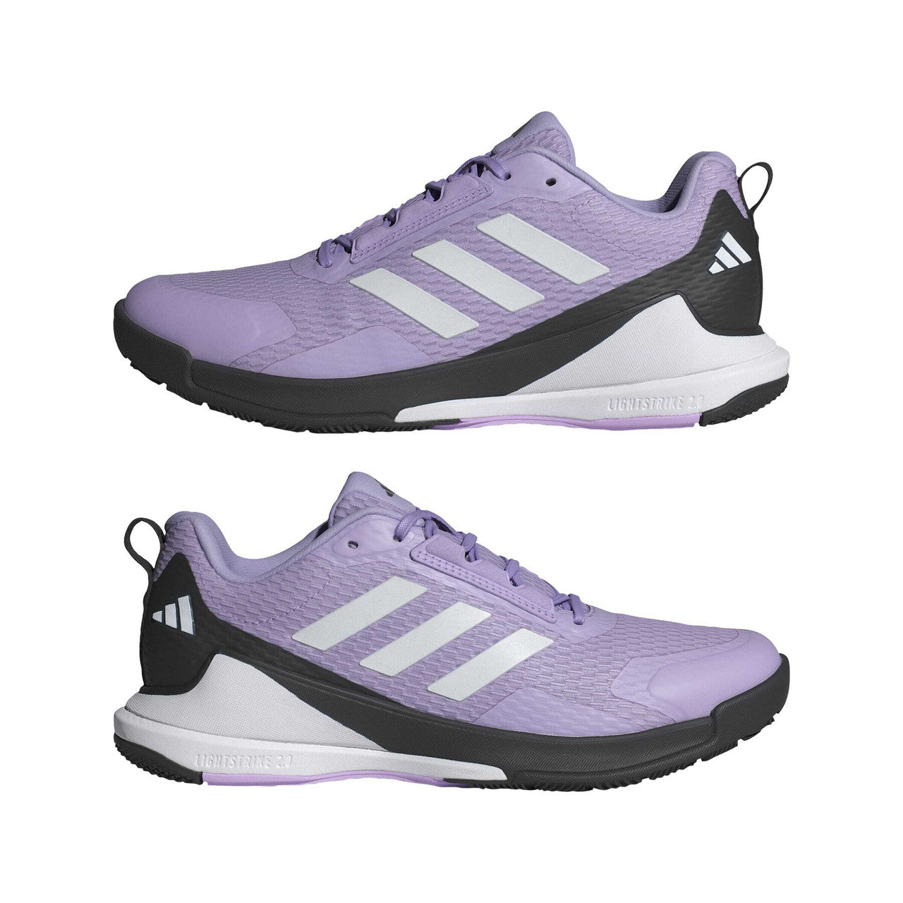Adidas Women's Novaflight 2 Indoor Shoes - Powder Plum / Zero Metalic / Core Black