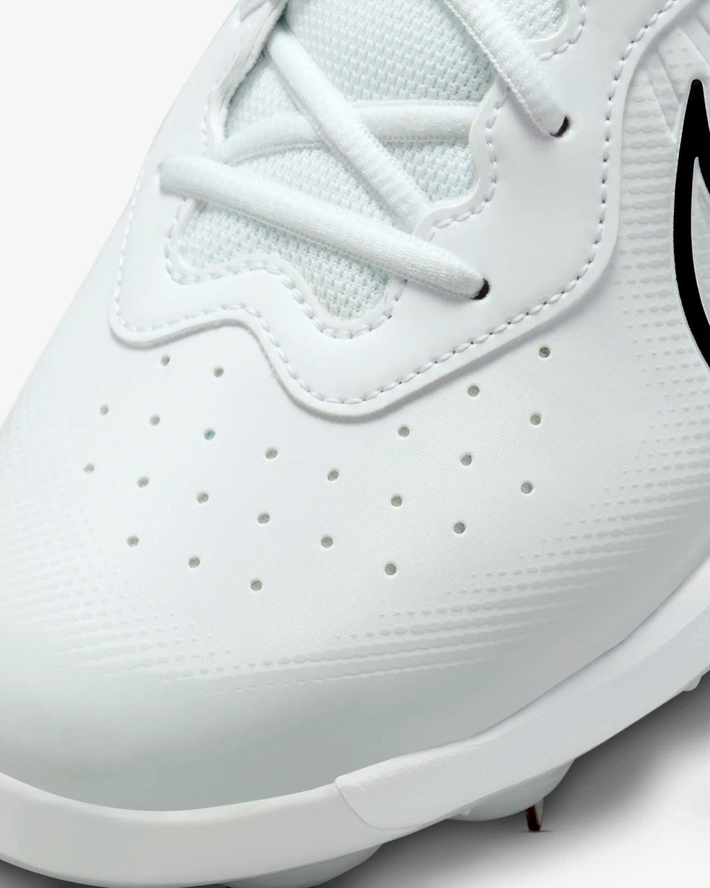 Nike Men's Alpha Huarache Varsity 4 Low Cleats - White/Wolf Grey/Pure Platinum/Black