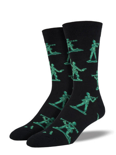Socksmith Men's Army Men Socks -Black