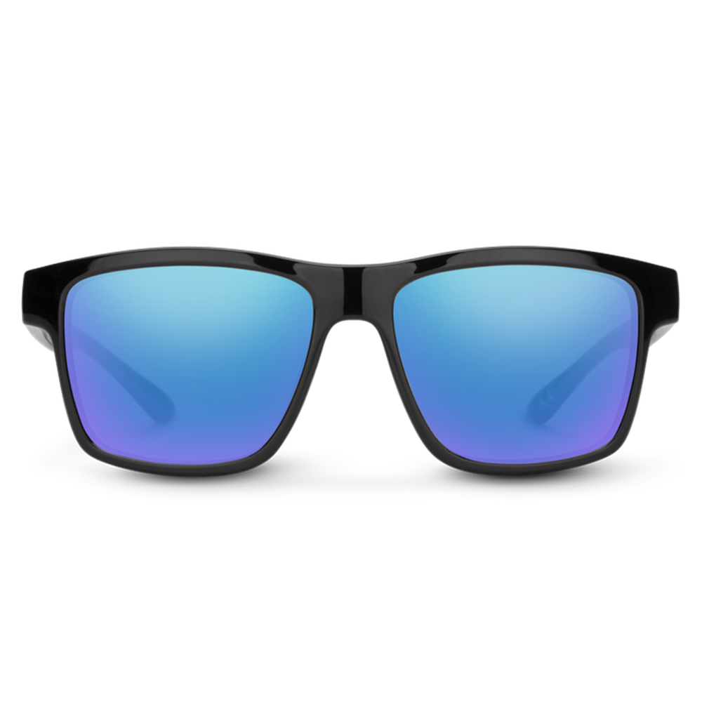Suncloud A-Team Polarized Sunglasses - Black/Blue Mirror