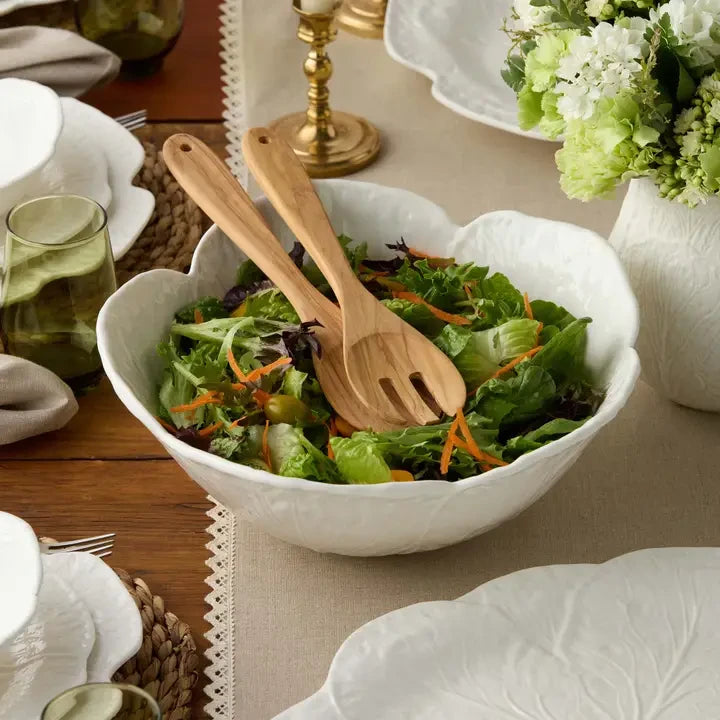 Le Jardin White Cabbage 3-D Deep Bowl